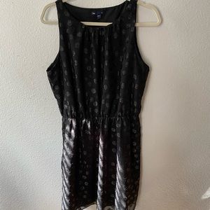 Black polka dot gap dress